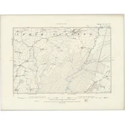 1887 Map of Cardiganshire XXI.NW, 1888 Print