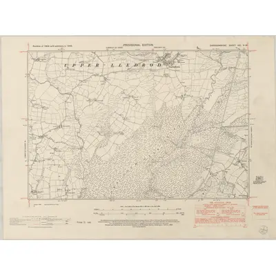 1948 Map of Cardiganshire XXI.NW, 1953 Print