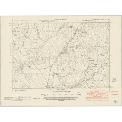 1948 Map of Cardiganshire XXI.SW, 1953 Print