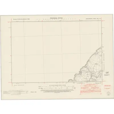 1948 Map of Cardiganshire XXIII.NE, 1952 Print