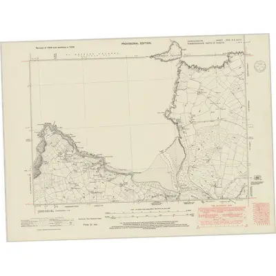 1938 Map of Cardiganshire XXIX.NE & SE, 1948 Print
