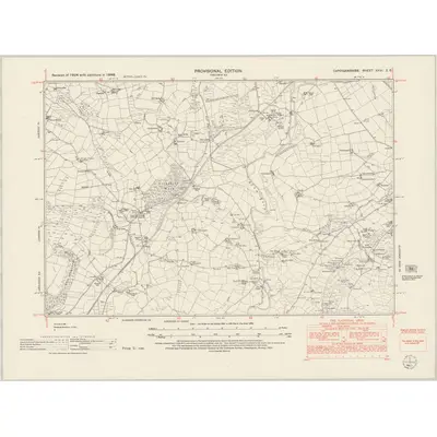 1948 Map of Cardiganshire XXVI.SE, 1953 Print