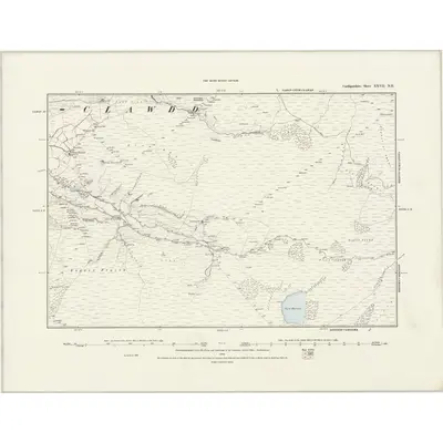 1887 Map of Cardiganshire XXVII.NE, 1888 Print