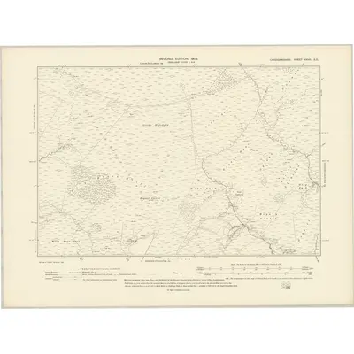 1904 Map of Cardiganshire XXVII.SE, 1906 Print