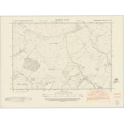 1948 Map of Cardiganshire XXVII.SE, 1952 Print