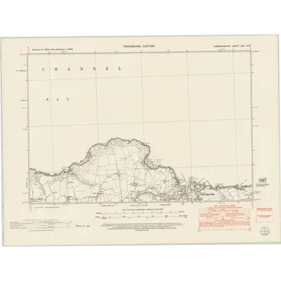 1948 Map of Cardiganshire XXX.NE, 1953 Print