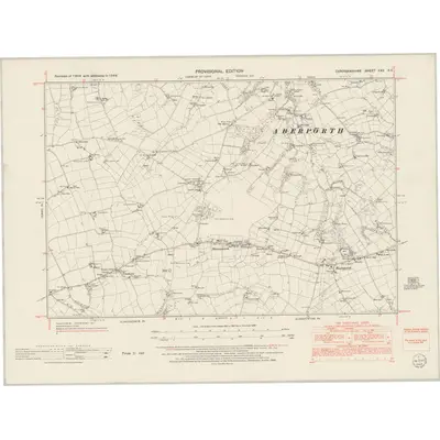 1948 Map of Cardiganshire XXX.SE, 1953 Print