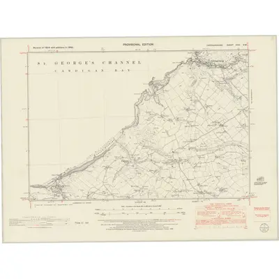 1948 Map of Cardiganshire XXXI.NW, 1953 Print