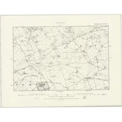 1887 Map of Cardiganshire XXXI.SW, 1889 Print