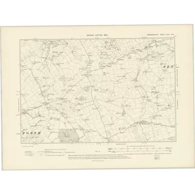 1904 Map of Cardiganshire XXXI.SW, 1906 Print