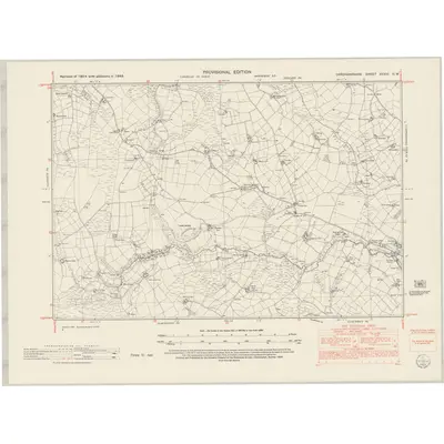 1948 Map of Cardiganshire XXXIII.NW, 1952 Print