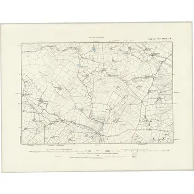 1887 Map of Cardiganshire XXXIII.SW, 1889 Print