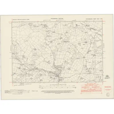 1948 Map of Cardiganshire XXXIII.SW, 1953 Print