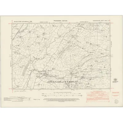 1948 Map of Cardiganshire XXXIV.NE, 1953 Print