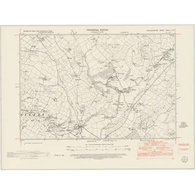 1948 Map of Cardiganshire XXXIV.NW, 1953 Print