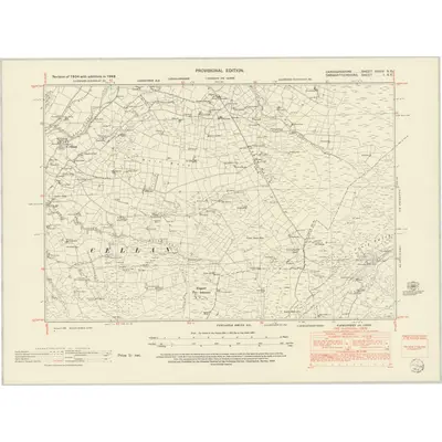 1948 Map of Cardiganshire XXXIV.SE, 1952 Print