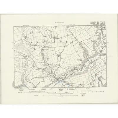 1887 Map of Cardiganshire XXXIX.SW, 1889 Print