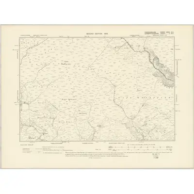1904 Map of Cardiganshire XXXV.SE, 1906 Print