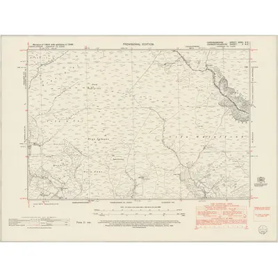 1948 Map of Cardiganshire XXXV.SE, 1952 Print
