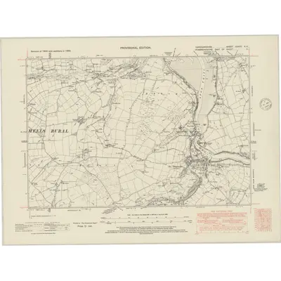 1938 Map of Cardiganshire XXXVII.NE, 1948 Print