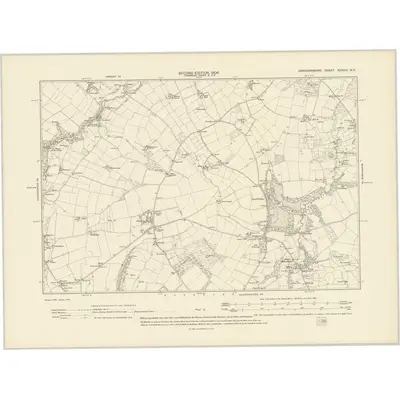1904 Map of Cardiganshire XXXVIII.NE, 1906 Print