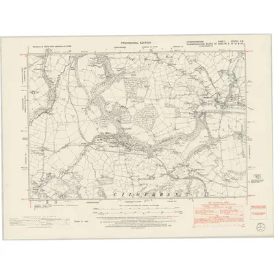 1948 Map of Cardiganshire XXXVIII.SW, 1953 Print