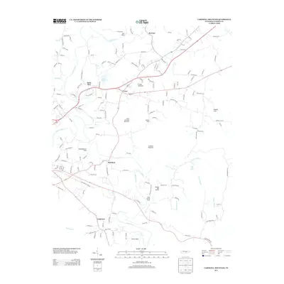 2013 Map of Cardwell Mountain, 2013 Print