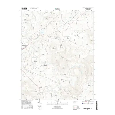 2016 Map of Cardwell Mountain, 2016 Print