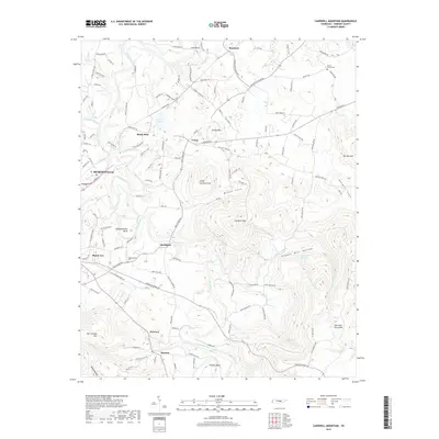 2019 Map of Cardwell Mountain, 2019 Print