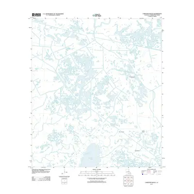 2012 Map of Carencro Bayou, 2012 Print