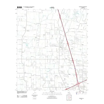 2012 Map of Carencro, 2012 Print
