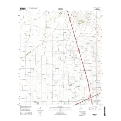 2015 Map of Carencro, 2015 Print