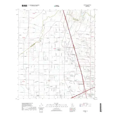 2018 Map of Carencro, 2018 Print