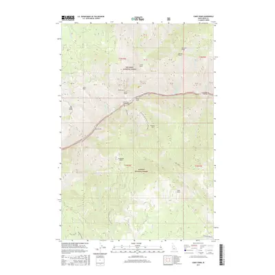2017 Map of Carey Dome, 2017 Print