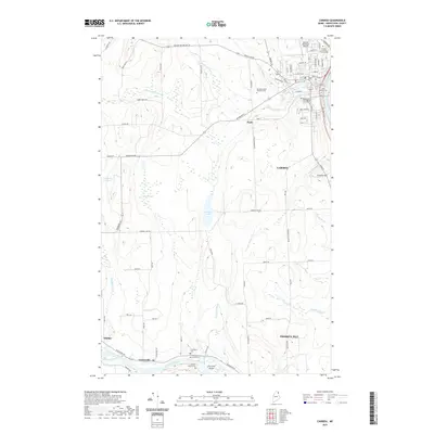 2021 Map of Caribou, 2021 Print