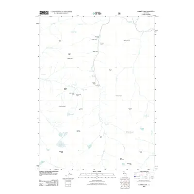 2012 Map of Caribou Lake, 2012 Print