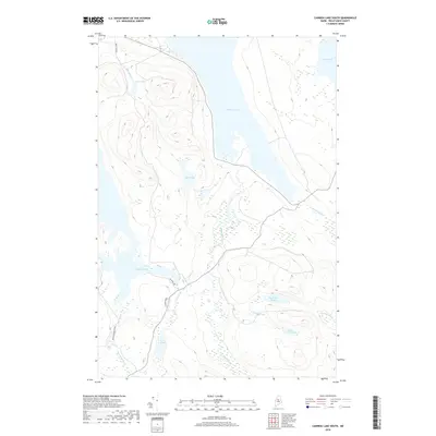 2018 Map of Caribou Lake South, 2018 Print
