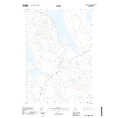 2021 Map of Caribou Lake South, 2021 Print