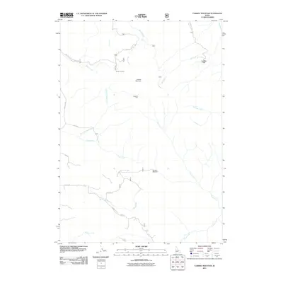 2011 Map of Caribou Mountain, 2011 Print