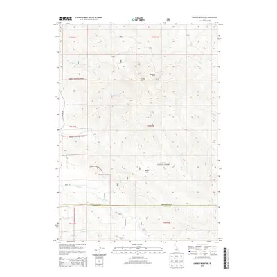 2013 Map of Caribou Mountain, 2013 Print