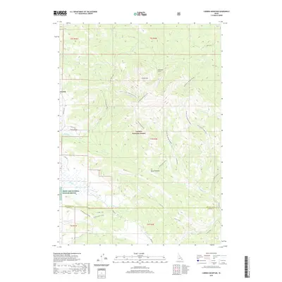 2020 Map of Caribou Mountain, 2020 Print