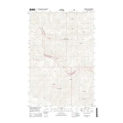 2014 Map of Caribou Peak, 2014 Print