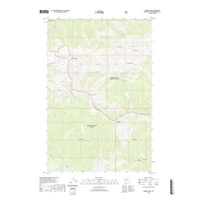 2020 Map of Caribou Peak, 2020 Print