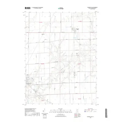 2018 Map of Carlinville East, 2018 Print