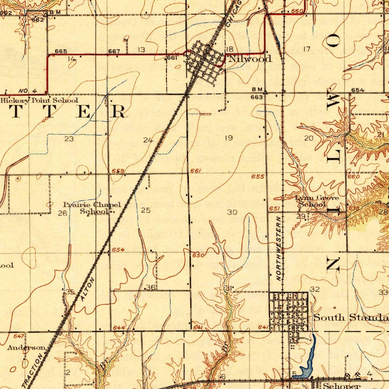 Aerial Photography Map of Carlinville, IL Illinois