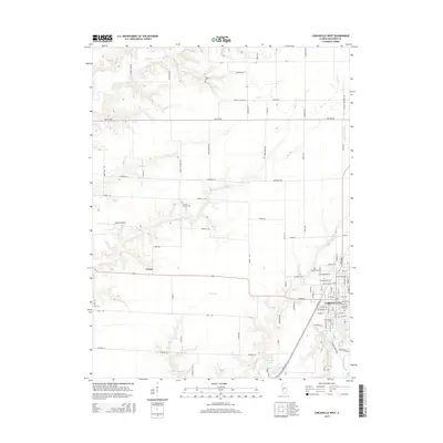 2015 Map of Carlinville West, 2015 Print