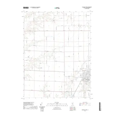 2021 Map of Carlinville West, 2021 Print