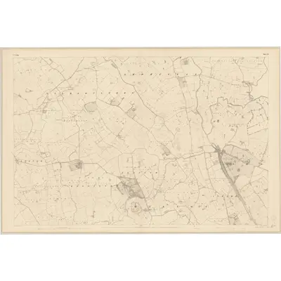 1839 Map of Carlow - Sheet 13, 1840 Print