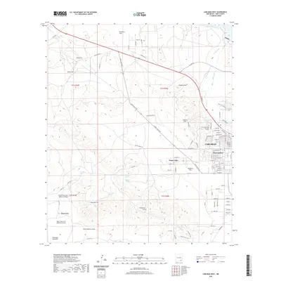 2020 Map of Carlsbad West, 2020 Print