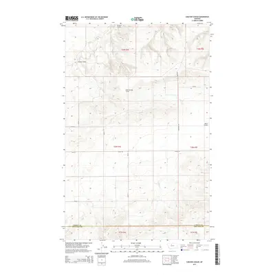 2014 Map of Carlson Coulee, 2014 Print